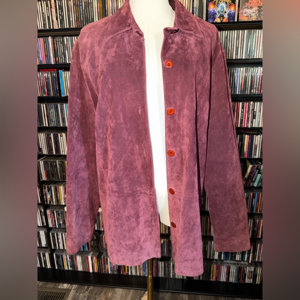 100% Suede Nine & Company Vintage Jacket Size 16